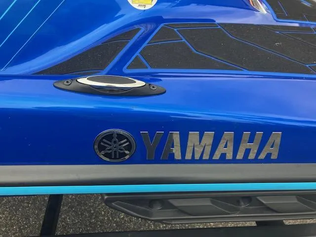 Slide: The Image of 2023 Yamaha WaveRunner EX Limited, blue body with logo detail. - 7