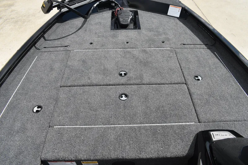 Slide: The Image of 2025 Lowe Stinger 175C boat close-up, showcasing sleek design and branding. - 11