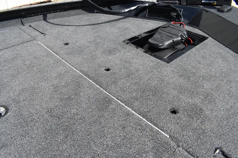 Slide: The Image of LED lighting detail in 2025 Lowe Stinger 175C boat interior. - 14