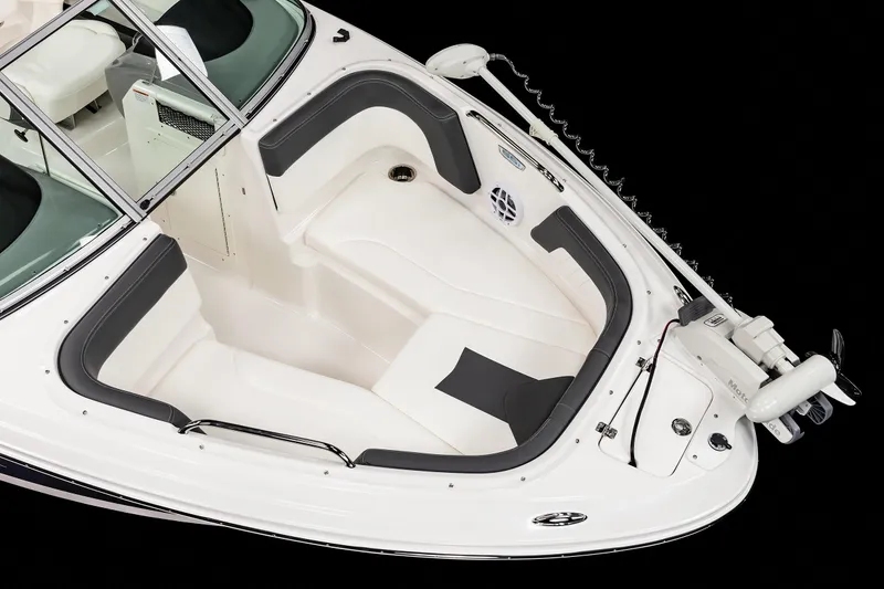 Slide: The Image of 2025 Chaparral OB Ski & Fish boat, featuring spacious seating and sleek design. - 12