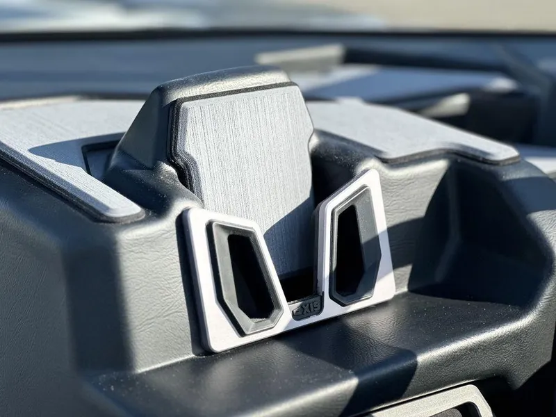 Slide: The Image of Dashboard detail of 2025 Axis A225 boat, featuring sleek, modern design elements. - 18