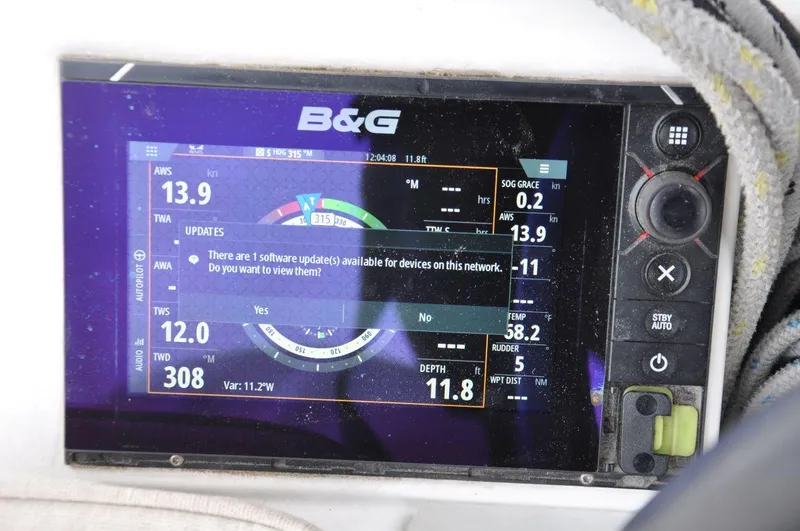 Slide: The Image of B&G navigation display on 2016 Jeanneau Sun Odyssey 349 sailboat. - 21
