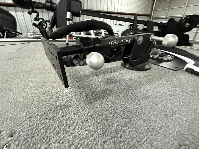 Slide: The Image of Boat deck with "The Flex" mount on a 2011 Nitro Z-7. - 6