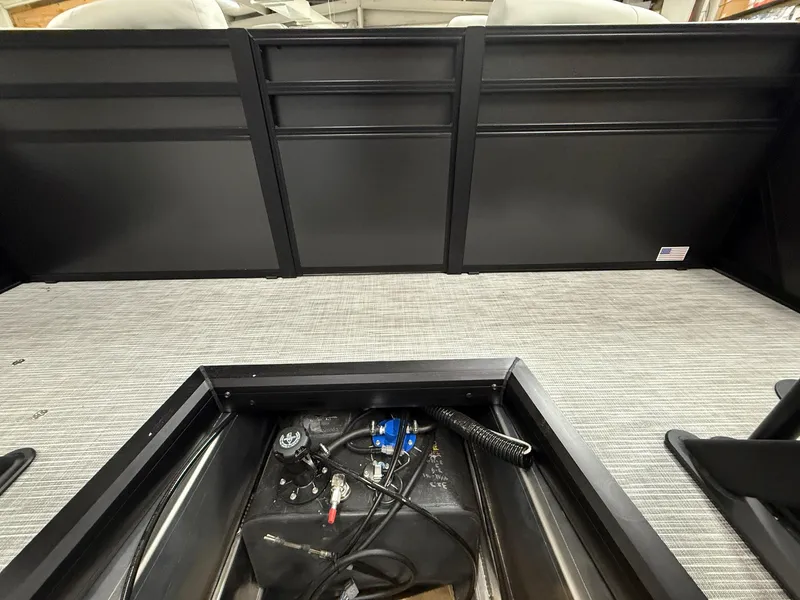 Slide: The Image of Interior view of 2025 Viaggio V20U boat showing storage compartment and wiring. - 6