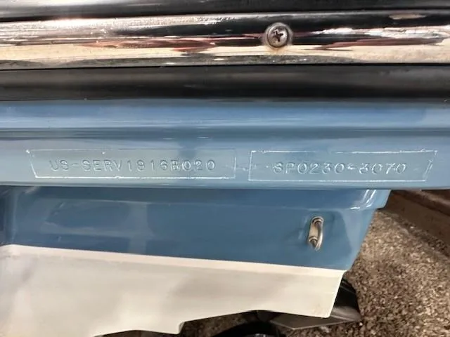 Slide: The Image of 2020 Sea Ray SPX 230 OB boat hull identification number close-up. - 28