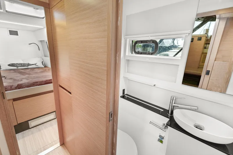 Slide: The Image of Modern bathroom and bedroom interior of 2022 Nautitech 40 Open catamaran. - 39