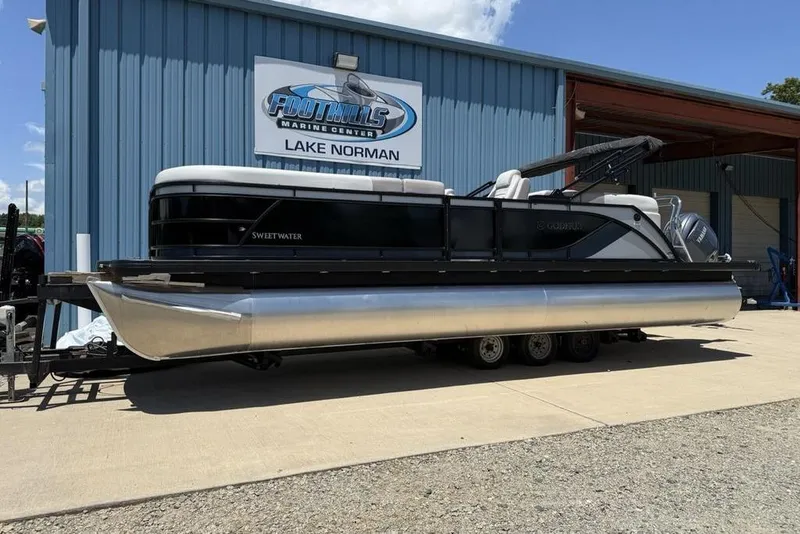 Slide: The Image of 2025 Godfrey Sweetwater 2286 SB pontoon boat at Foothills Marine Center. - 4