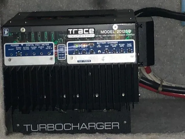 Slide: The Image of Trace Model 2012SB power inverter and battery charger in a 1988 Bayliner 3818 Motoryacht. - 22