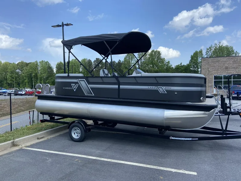 Slide: The Image of Viaggio Lago 20U Sport Toon TT w/Suzuki 115HP - 4-Stroke Engine and MMT Trailer 2022 - 24