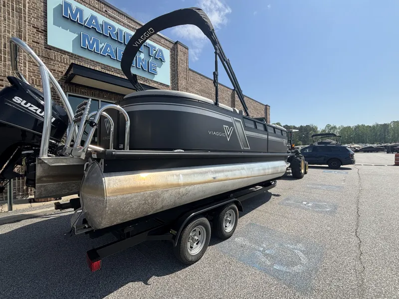 Slide: The Image of Viaggio Lago 20U Sport Toon TT w/Suzuki 115HP - 4-Stroke Engine and MMT Trailer 2022 - 28