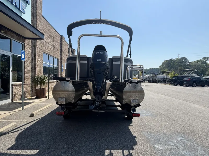 Slide: The Image of Viaggio Lago 20U Sport Toon TT w/Suzuki 115HP - 4-Stroke Engine and MMT Trailer 2022 - 4