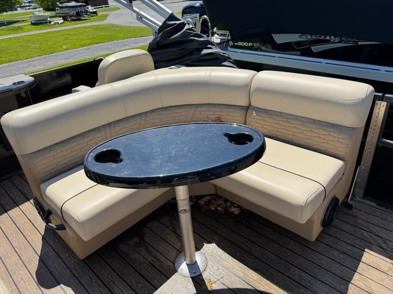 Slide: The Image of 2022 Montego Bay 8522 2PT BK DLX Fish & Cruise boat seating with table. - 15