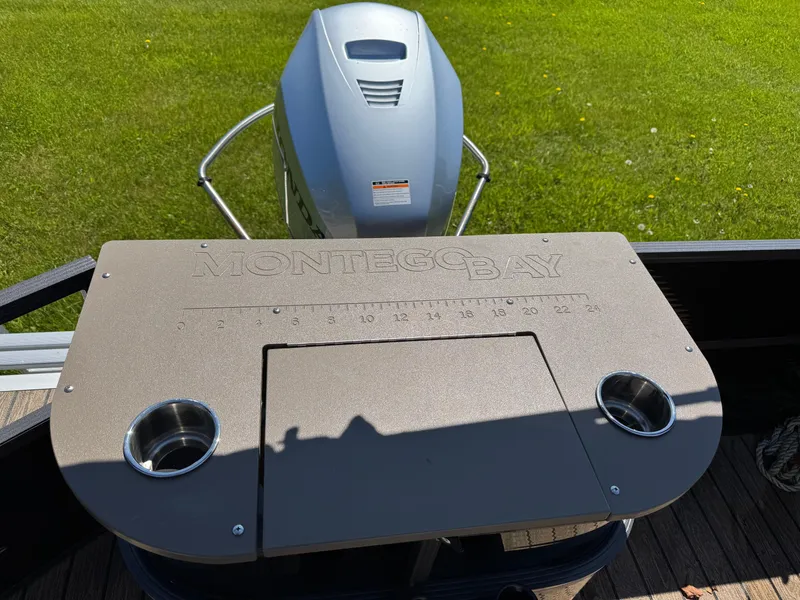 Slide: The Image of 2022 Montego Bay 8522 2PT BK DLX Fish & Cruise boat with motor and cup holders. - 9