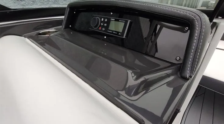 Slide: The Image of Dashboard of 2025 Monterey M-22 boat featuring modern control panel. - 7