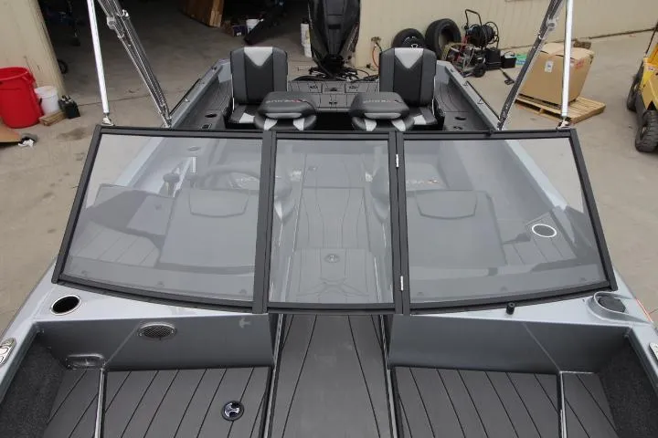 Slide: The Image of 2025 Vexus ADX 200 boat interior with sleek seating and modern design. - 6