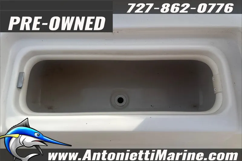 Slide: The Image of Pre-owned 2020 Sea Chaser 23 LX boat compartment, Antonietti Marine contact details. - 10