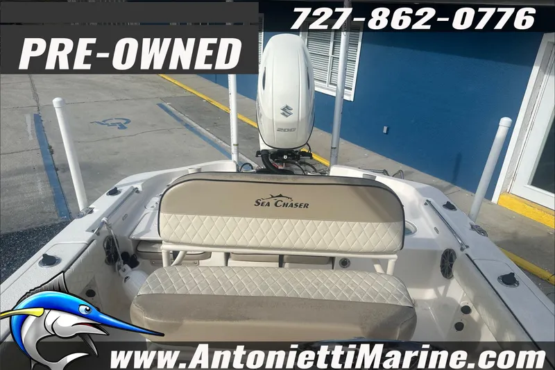 Slide: The Image of Pre-owned 2020 Sea Chaser 23 LX boat with Suzuki engine, available at Antonietti Marine. - 14