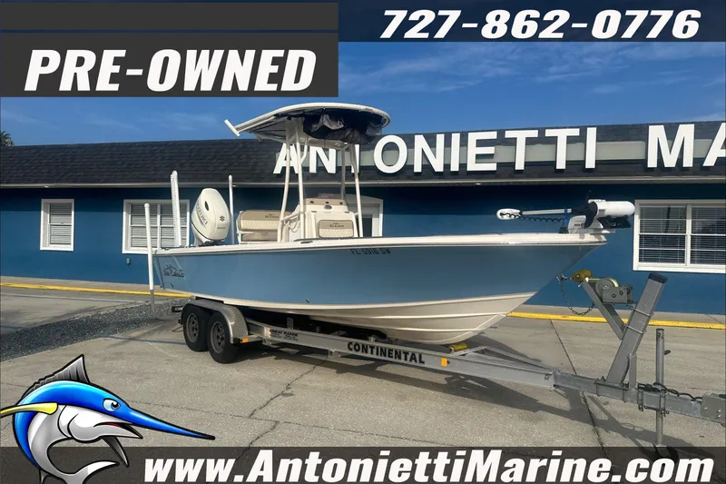 Slide: The Image of Pre-owned 2020 Sea Chaser 23 LX boat on trailer at Antonietti Marine. - 3