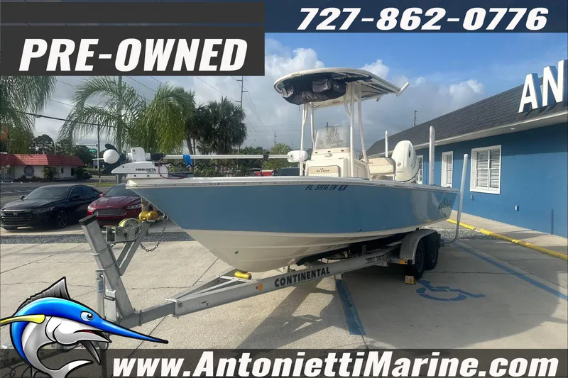 Slide: The Image of Pre-owned 2020 Sea Chaser 23 LX boat on trailer at Antonietti Marine. - 5