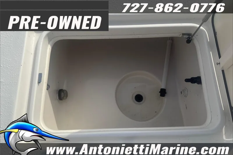 Slide: The Image of Pre-owned 2020 Sea Chaser 23 LX boat compartment, Antonietti Marine contact details. - 9