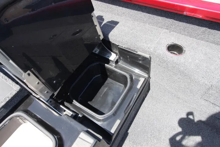 Slide: The Image of Open storage compartment in 2025 Vexus ADX180LS boat interior. - 9