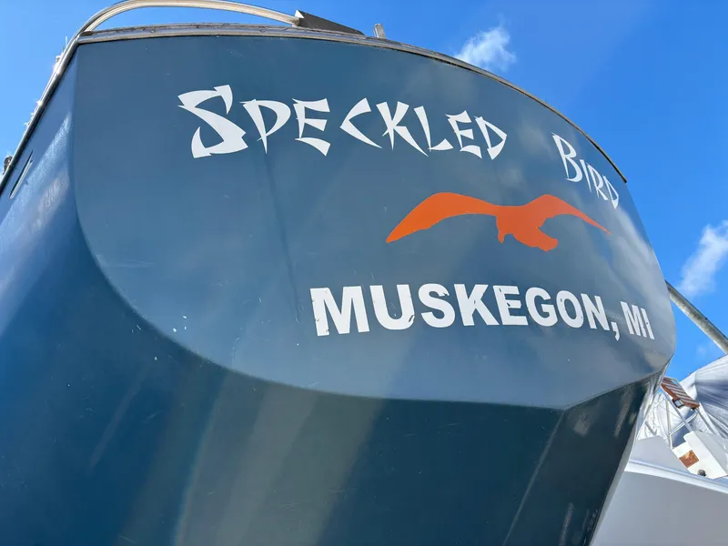 Slide: The Image of Tartan 34C sailboat "Speckled Bird" in Muskegon, MI, 1972 model. - 3