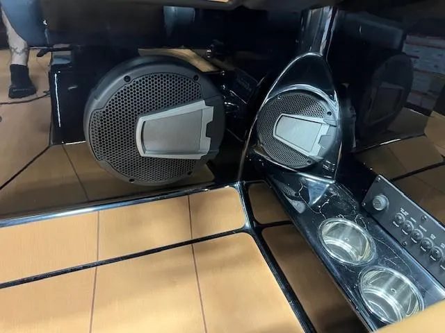 Slide: The Image of 2024 Axis A225 boat interior with speakers and control panel. - 17