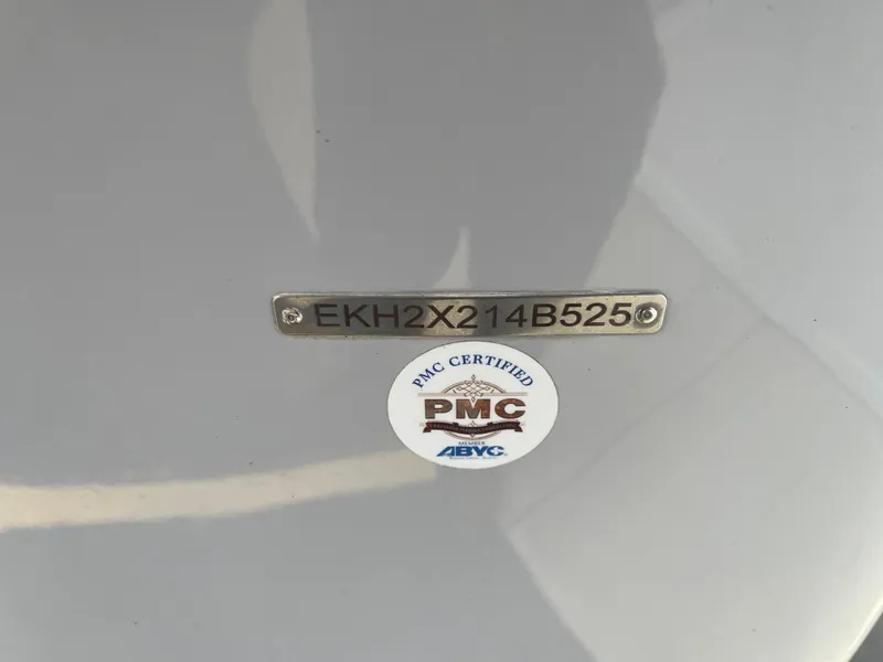 Slide: The Image of 2025 Carolina Skiff 19 LS with PMC certification and serial number EKH2X214B525. - 9