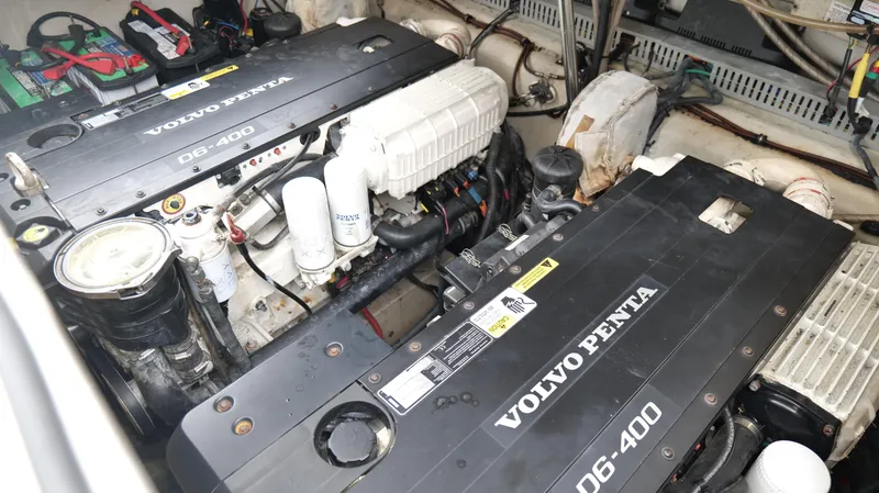 Slide: The Image of Engine compartment of a 2015 Cobalt A40 with Volvo Penta D6-400 engines. - 41