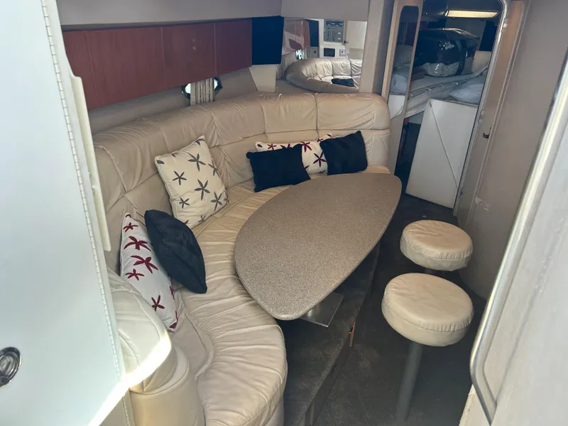 Slide: The Image of Luxurious interior of a 2001 Formula 41 PC yacht with plush seating and stylish decor. - 38