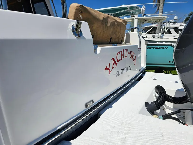 Slide: The Image of 2019 Ranger Tugs 23R boat with "Yacht-Sea" name, docked in St. Simon, GA. - 12