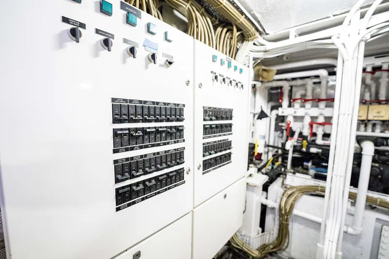 Slide: The Image of Electrical control panel in a 1985 Lowland 68 Neth Ships engine room. - 40
