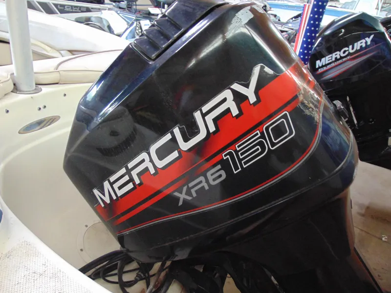 Slide: The Image of Mercury XR6 150 outboard motor on 1999 Maxum 1800 XR boat. - 6