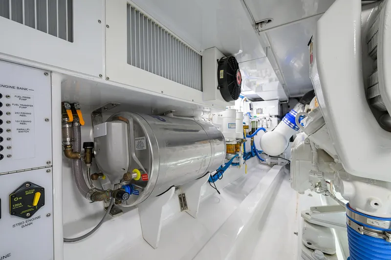 Slide: The Image of Rybovich 62 Base Camp - Engine Room - 56