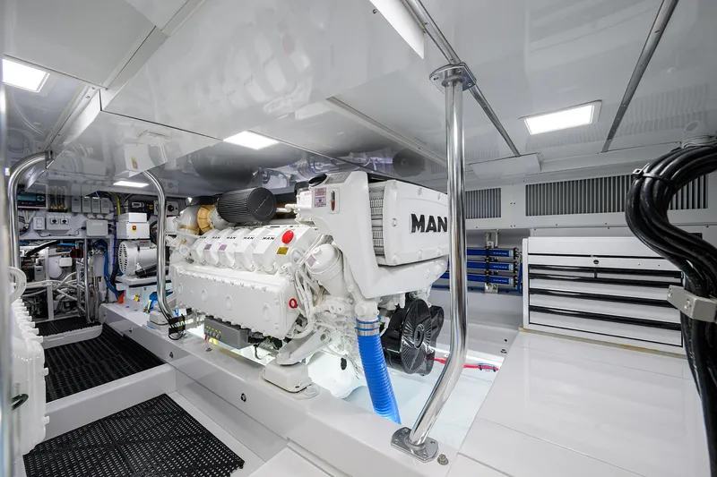 Slide: The Image of Rybovich 62 Base Camp - Engine Room - 57