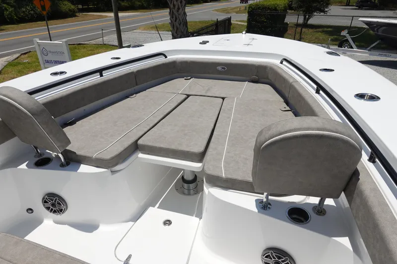 Slide: The Image of 2026 Sea Hunt Gamefish 30 Forward Seating with cushioned bow area and modern design. - 31