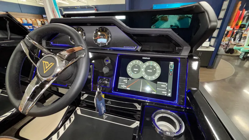 Slide: The Image of 2025 Viaggio Diamante D24UW A-T dashboard with modern steering and digital display. - 20