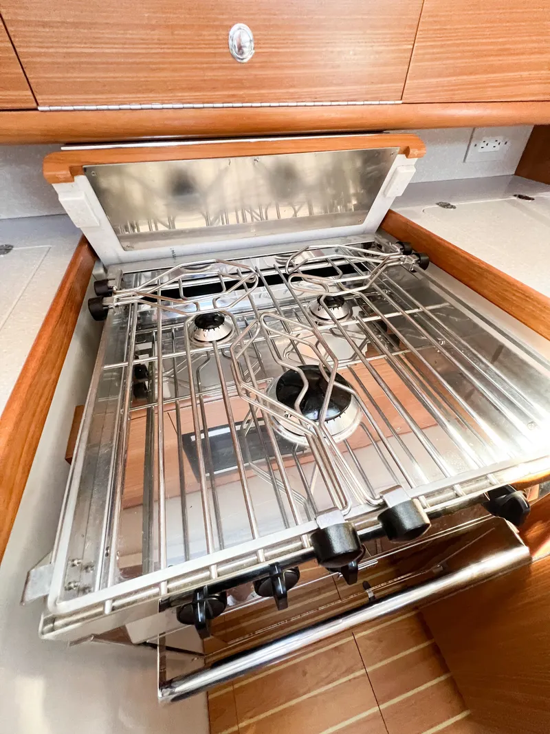 Slide: The Image of Stainless steel stove in 2019 Catalina 425 yacht kitchen. - 38