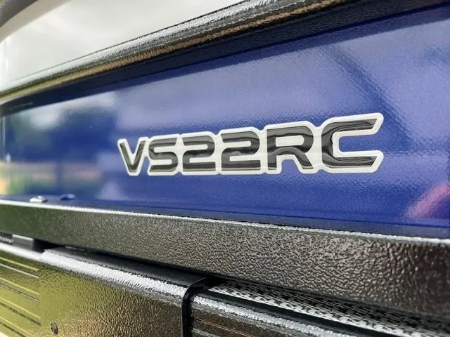 Slide: The Image of 2025 Veranda VS22RC logo on sleek blue surface. - 5