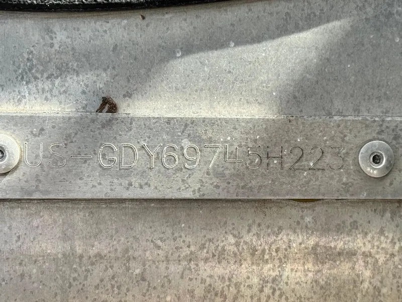 Slide: The Image of Hull identification number on 2023 Godfrey Monaco 255 C boat. - 37