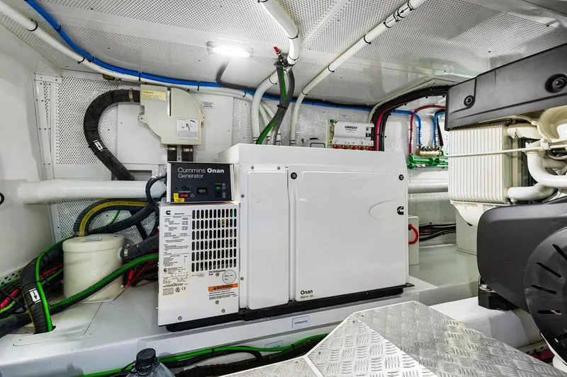 Slide: The Image of Engine room of 2024 Vicem 62 Classic yacht with Cummins Onan generator. - 34