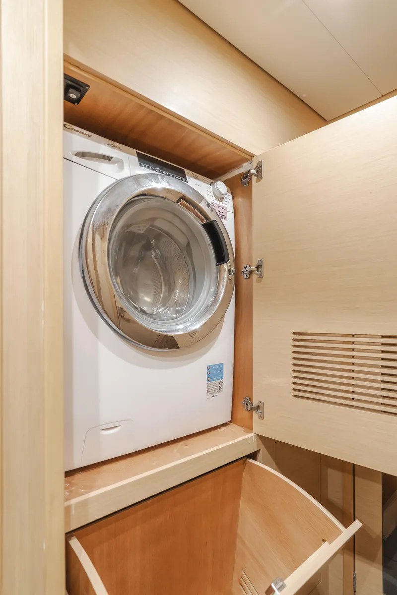Slide: The Image of Washing machine in 2016 Lagoon 450F yacht interior cabinet. - 29