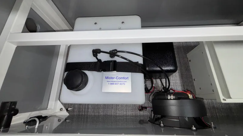 Slide: The Image of Interior view of JC Neptoon 25TT Sport 2025, featuring Mister-Comfort system components. - 21