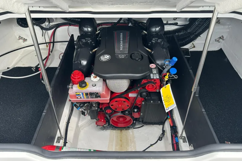 Slide: The Image of 2026 Regal LS9 engine compartment with Volvo Penta motor, detailed view. - 9