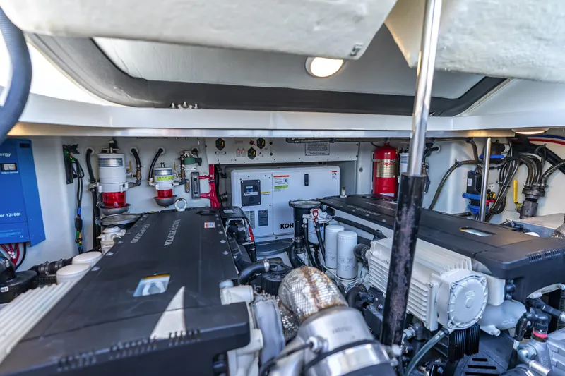 Slide: The Image of Engine room of 2022 Formula 40 PC boat, featuring advanced machinery and equipment. - 44