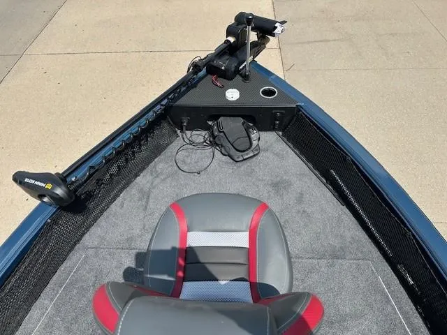 Slide: The Image of 2025 Ranger VS1782SC Reata boat interior with seating and fishing equipment. - 3