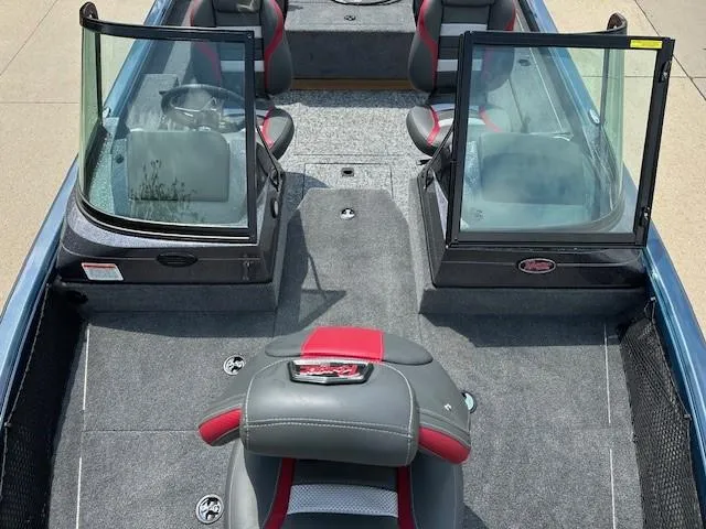 Slide: The Image of 2025 Ranger VS1782SC Reata boat interior with seating and windshield. - 4