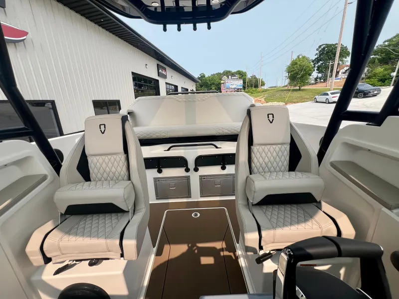 Slide: The Image of Interior of 2025 Navan S-30 boat with luxurious seating and modern design. - 37