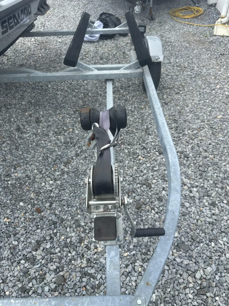 Slide: The Image of Trailer for 2020 Sea-Doo GTX Limited 300 on gravel surface. - 11