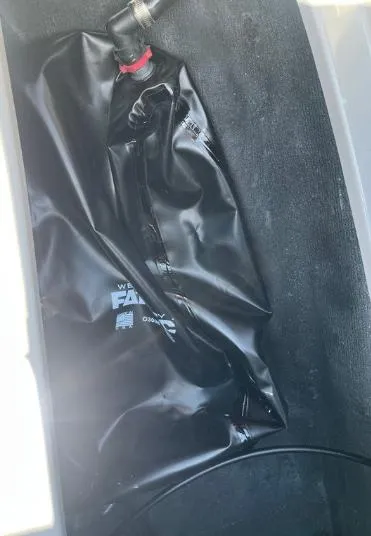 Slide: The Image of Black water ballast bag in a 2025 Supreme S240 boat. - 34